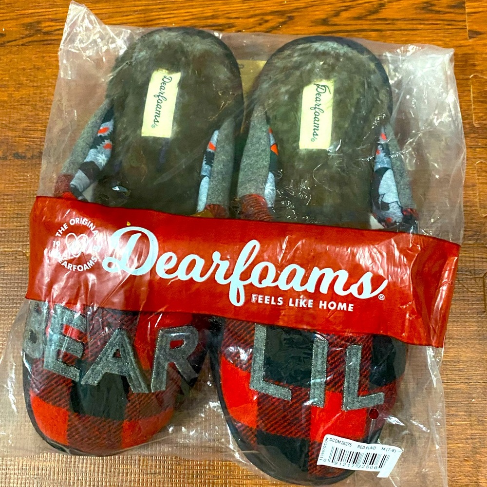 Deer form slippers  girls 7/8- great Christmas gift
